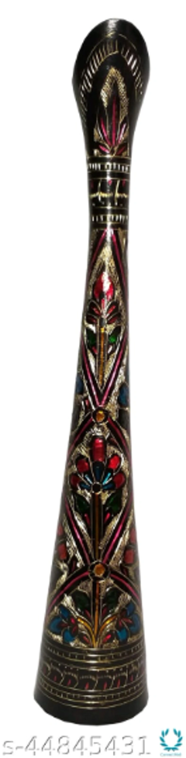 MOZO HUB Hand Crafted sleek and long Brass Flower Vase